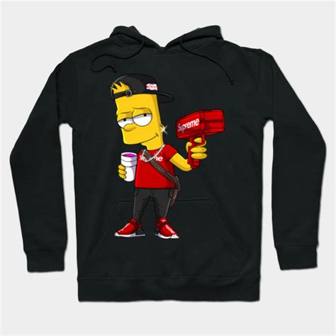 supreme bart simpson hoodie